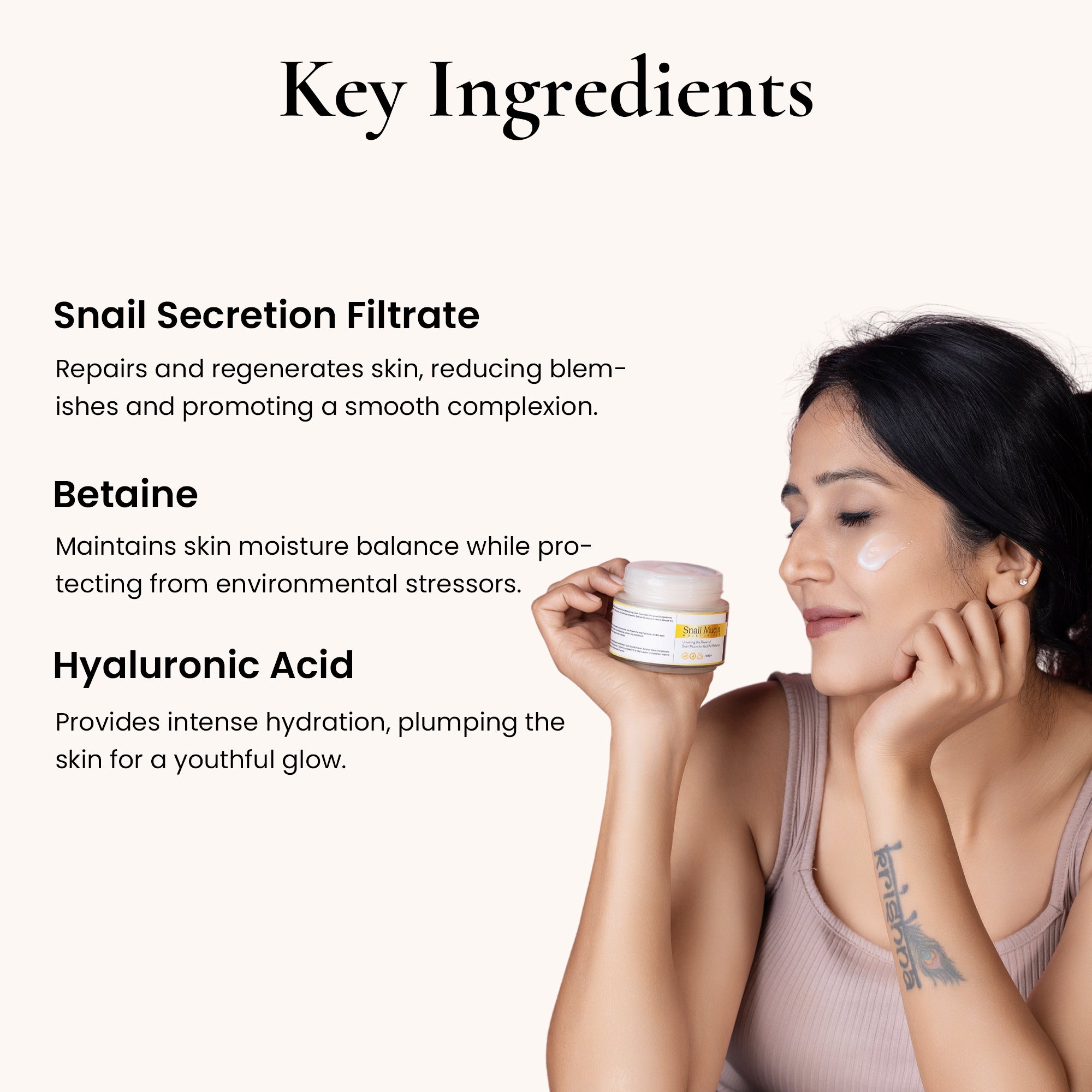 Snail Mucin Moisturizer - Radiant, Hydrated Skin