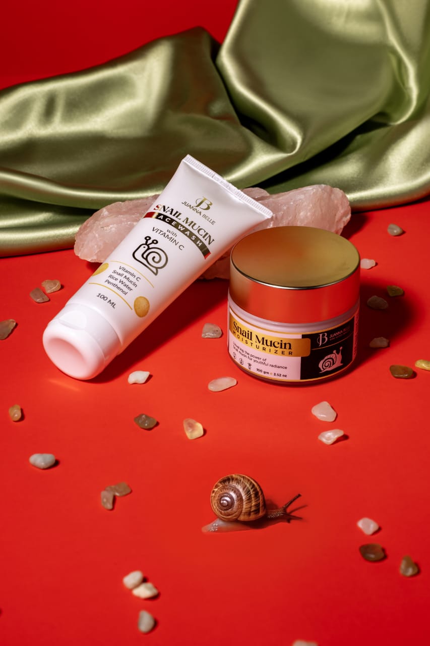 Snail Mucin Moisturizer & Snail Mucin Face Wash With Vitamin C