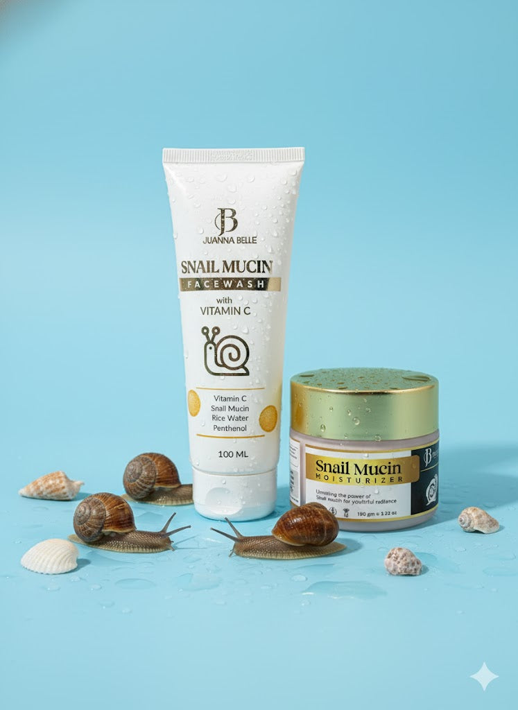 Snail Mucin Moisturizer & Snail Mucin Face Wash With Vitamin C